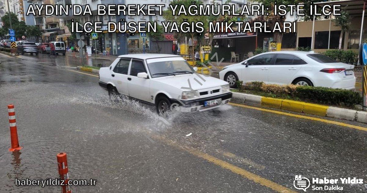 "Aydın'da Bereket Yağmurları: İşte İlçe İlçe Düşen Yağış Miktarları" başlıklı haber için fotorealist