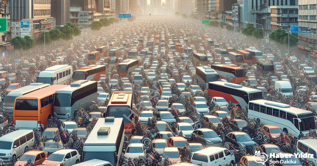 "Kütahya'da Araç Sayısı Rekor Kırdı: Merkez Nüfusunu Geride Bıraktı" başlıklı haber için fotorealist