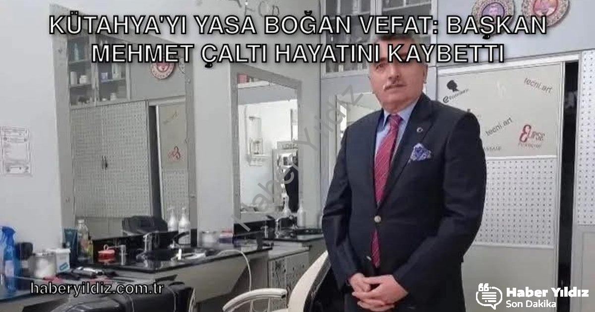 "Kütahya'yı Yasa Boğan Vefat: Başkan Mehmet Çaltı Hayatını Kaybetti" başlıklı haber için fotorealist
