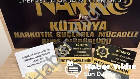 Kütahya’da Suçlulara Geçit Yok: 2 Haftalık Operasyonlarda 22 Tutuklama