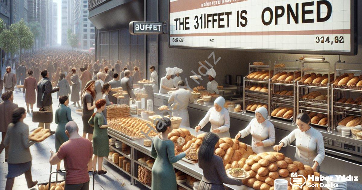 "Merkezefendi Halk Ekmek Ağı Genişliyor: 31. Büfe Hizmete Girdi" başlıklı haber için fotorealistik,