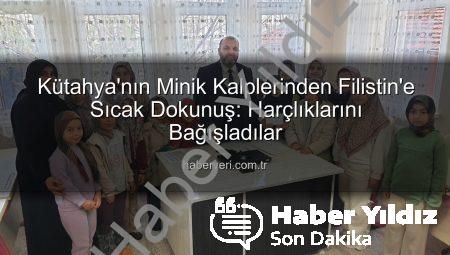 Kütahya’nın Minik Kalpleri Filistin İçin Birleşti: Kur’an Kursu Öğrencilerinden Anlamlı Destek