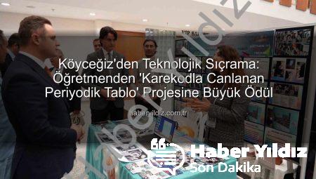 Köyceğiz’den Teknolojik Sıçrama: Öğretmenden ‘Karekodla Canlanan Periyodik Tablo’ Projesine Büyük Ödül