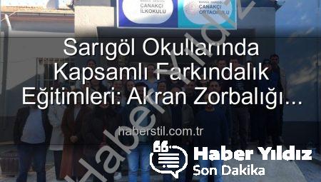 Sarıgöl Okullarında Farkındalık Devrimi: Akran Zorbalığından Verimli Ders Çalışmaya Uzanan Eğitimler