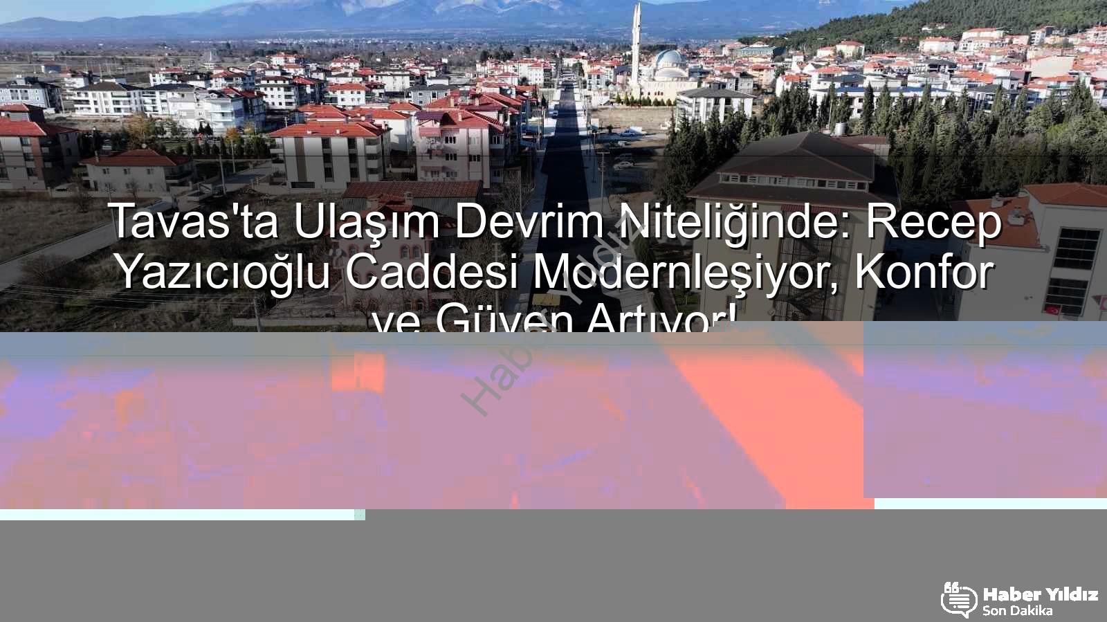 Tavas Recep Yazıcıoğlu Caddesi - Tavas'ta Ulaşım Devrimi: Recep Yazıcıoğlu Caddesi Sıcak Asfaltla Yenileniyor, Konfor ve Güven Artıyor