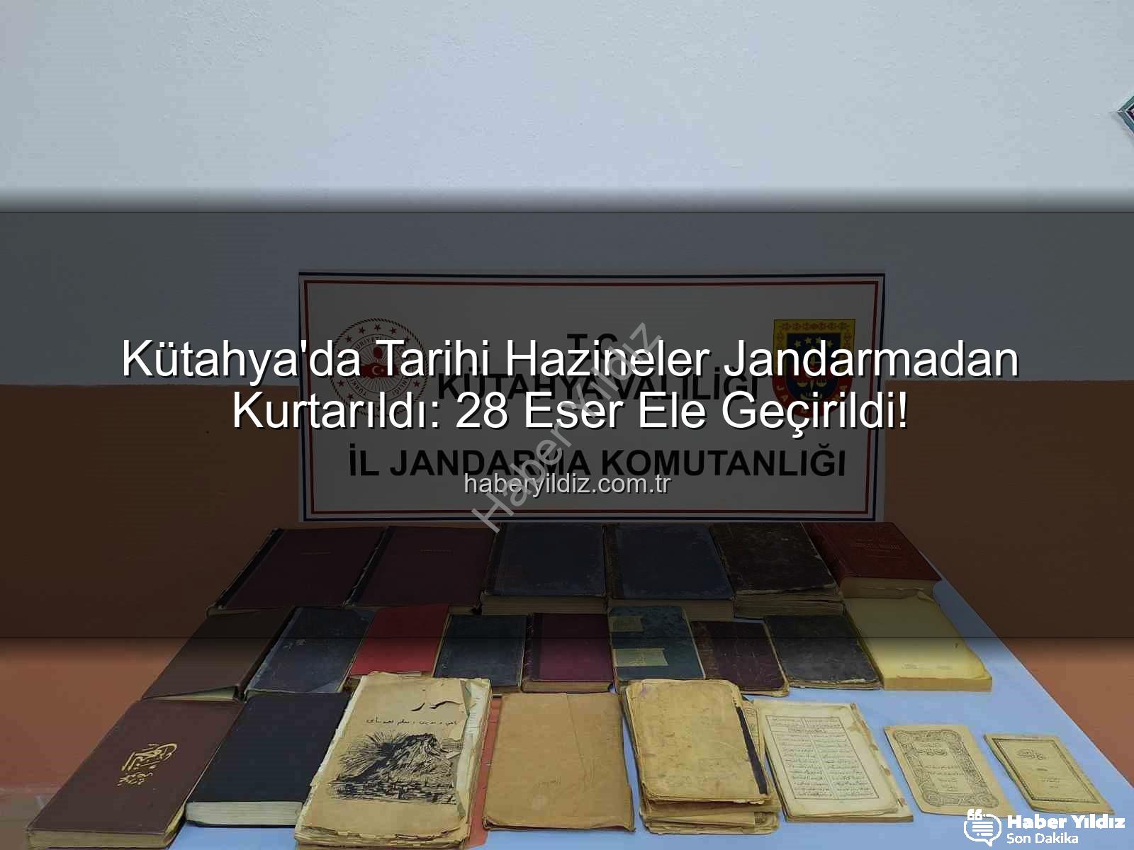 tarihi eser - Kütahya'da Tarihi Hazineler Jandarmadan Kurtarıldı: 28 Eser Ele Geçirildi!