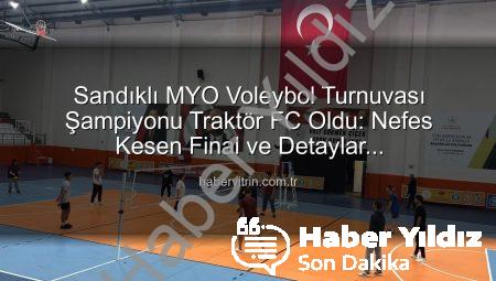 Sandıklı MYO Voleybol Turnuvası Şampiyonu Belli Oldu: Traktör FC Kupayı Kaldırdı!